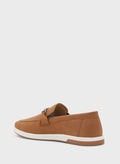 Robert Wood Trim Detail Casual Nubuck Slip On Loafers